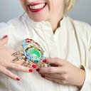 Couture Brosche Krabbe