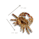 Couture brooch crab
