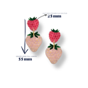 Ohrring Erdbeere & Himbeere