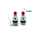 Ohrring Schneekugel klein