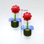 Ohrringe Blumentopf rot