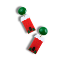 Ohrring der Christbaum brennt