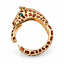 Vintage cuff bracelet, giraffe