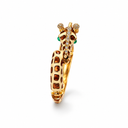 Vintage cuff bracelet, giraffe